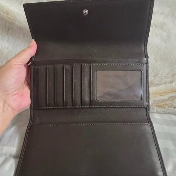 Coach Signature Canvas Long Wallet - Picture 6 of 14